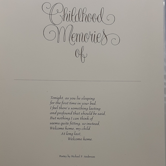 Vintage 1976 Hallmark Adoption Childhood Memories Baby Record Book/Scrapbook - Picture 5 of 11